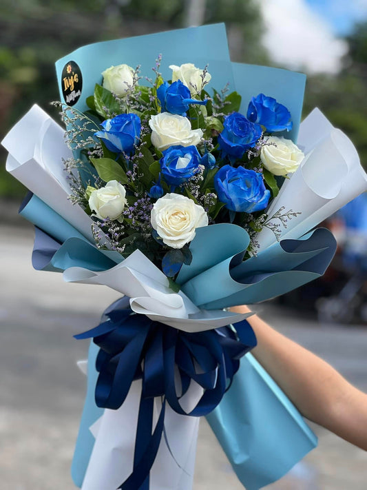 Azure Elegance | Bestseller Flowers - Ivy WildFlower